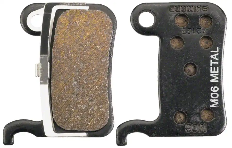 Limited Offer Shimano M06-MX Disc Brake Pads and Springs - Metal Compound Steel Back Plate One Pair | Bikeparts.Com