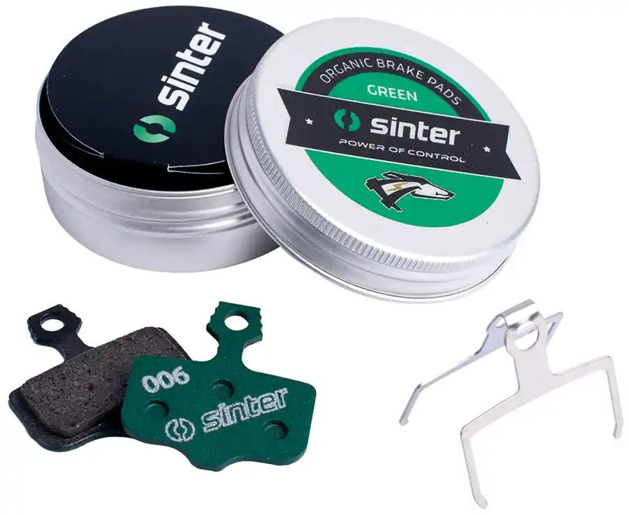 Sinter Green s2032 Compound Organic Disc Brake Pads - Avid/SRAM Sinter Type 006 One Pair Fan Favorite