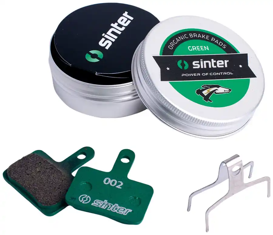 Direct From Manufacturer Sinter Green s2032 Compound Organic Disc Brake Pads - Shimano B Type Sinter Type 002 One Pair