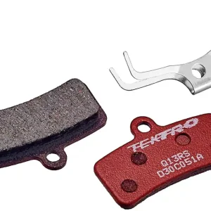 Tektro Q13RS Disc Brake Pad - Resin 5mm Thickness For 4-Piston Brake Calipers Red Popular