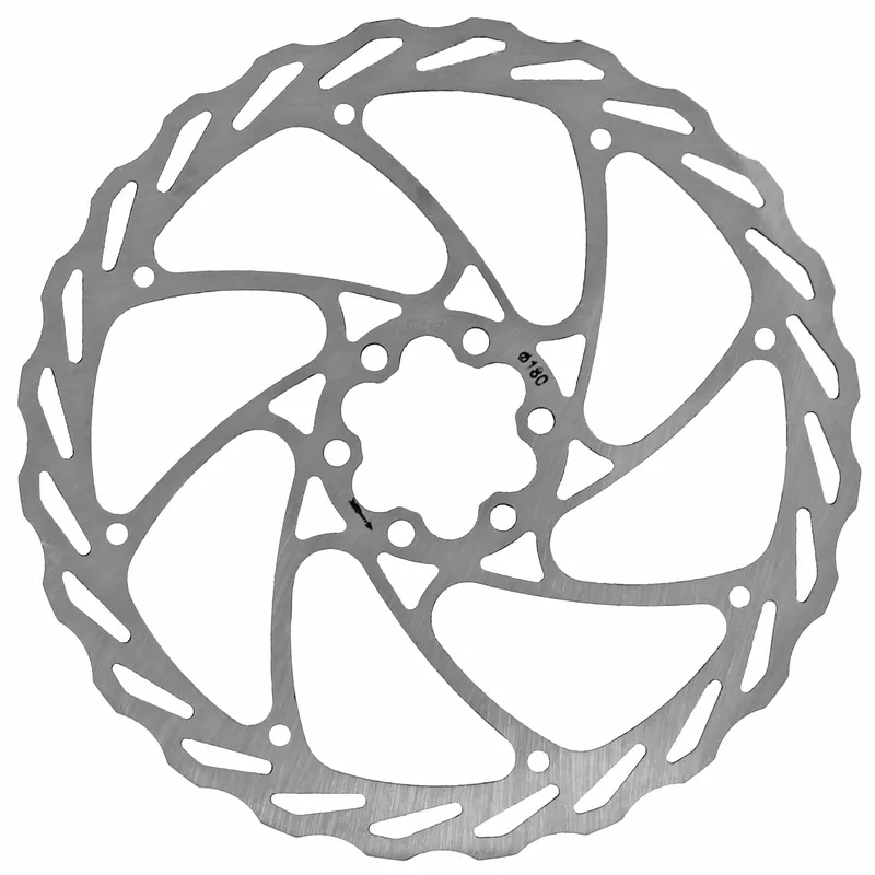 Aztec Wave Disc Rotor 6-Bolt - 180mm  | Bikeparts.Com No Minimum Order