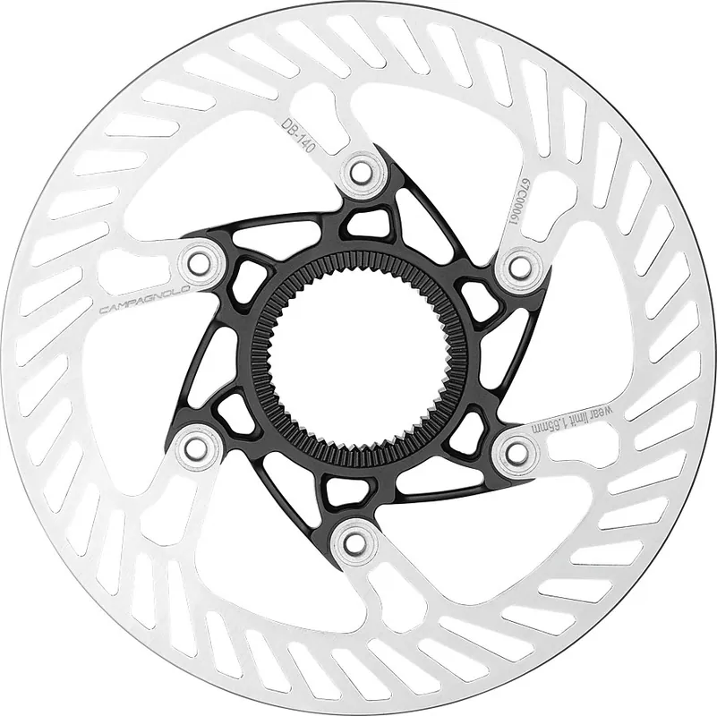 Campagnolo 03 Disc Brake Rotor - 140mm Center Lock Silver/Black Limited Edition