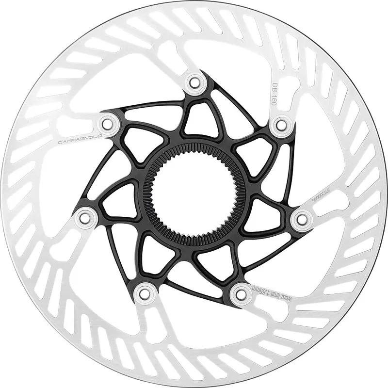Grab Now Campagnolo 03 Disc Brake Rotor - 160mm Center Lock Silver/Black