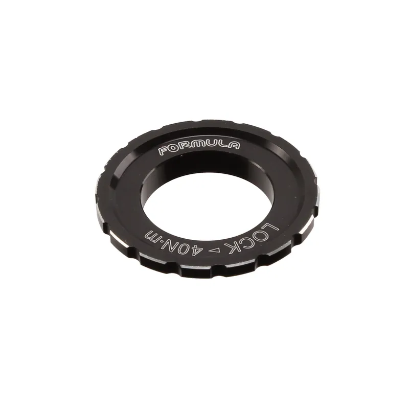 Discount Formula Italy Center Lock Rotor Lockring - Black  | Bikeparts.Com