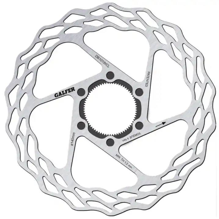 Free Delivery Galfer 140mm Rotor 1.8mm Road CL Black/Silver  | Bikeparts.Com
