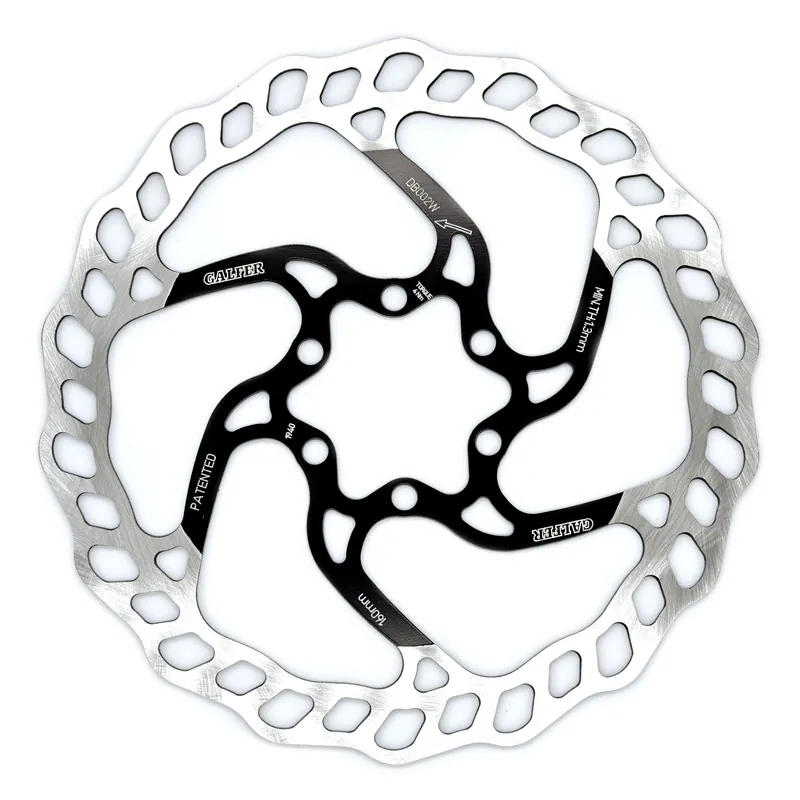 Buy Today Galfer 160mm Rotor 6-Bolt  1.8mm Black/Silver  | Bikeparts.Com