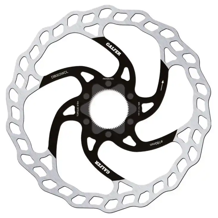 Galfer 203mm Rotor CL 1.8mm Black/Silver  | Bikeparts.Com Affordable