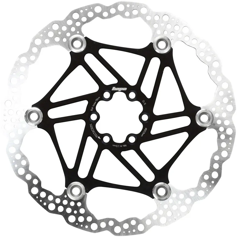 Hope Floating Disc Brake Rotor - 203mm 6-Bolt Black  | Bikeparts.Com Budget