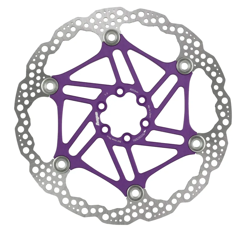 Hope Floating Rotor Floating/Wave 203mm Purple  | Bikeparts.Com Free Shipping