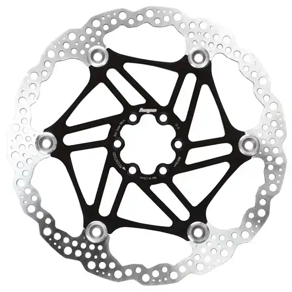 Hope Floating Rotor Floating/Wave 220mm Black  | Bikeparts.Com Flash Sale