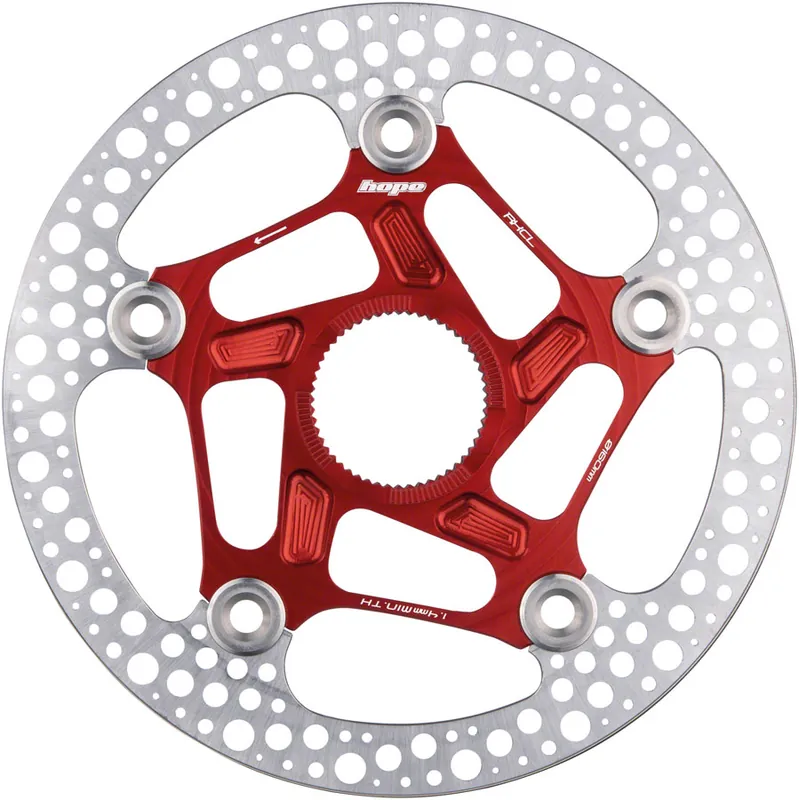 Viral Hope RX Disc Rotor - 140mm Center-Lock Red  | Bikeparts.Com