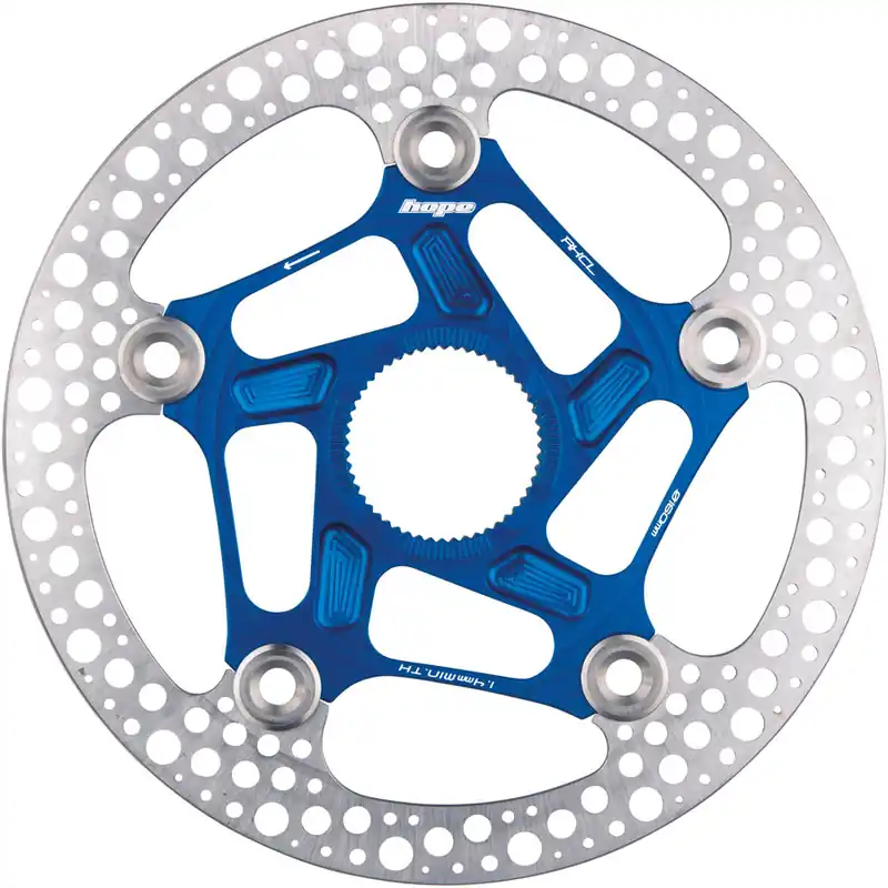 Weekend Sale Hope RX Disc Rotor - 160mm Center-Lock Blue  | Bikeparts.Com