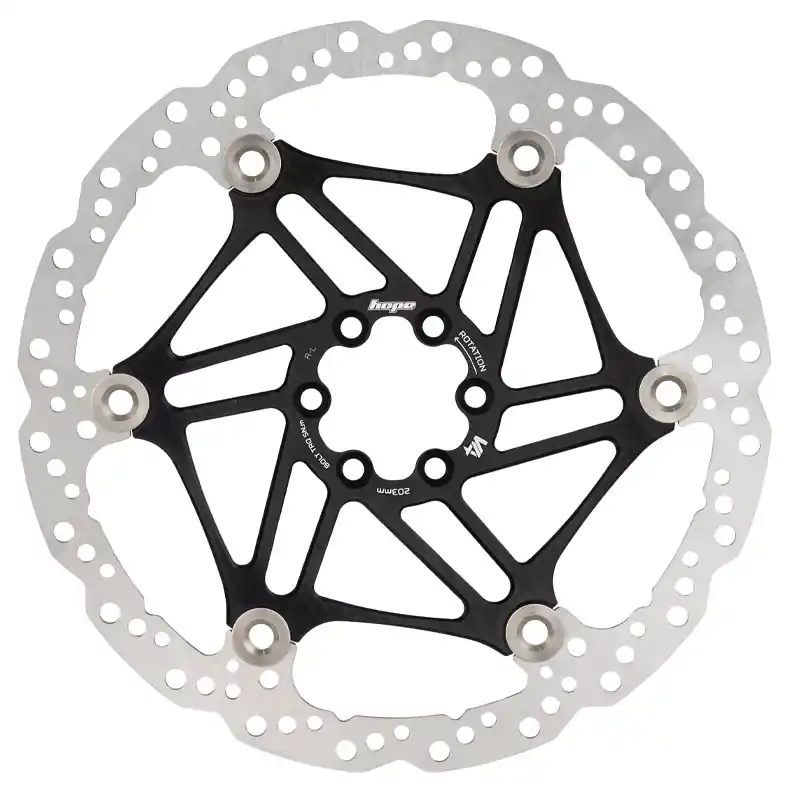 Hope V4 Vented Disc Rotor 6-Bolt Float/Wave 203mm Blk  | Bikeparts.Com Editor’s Pick