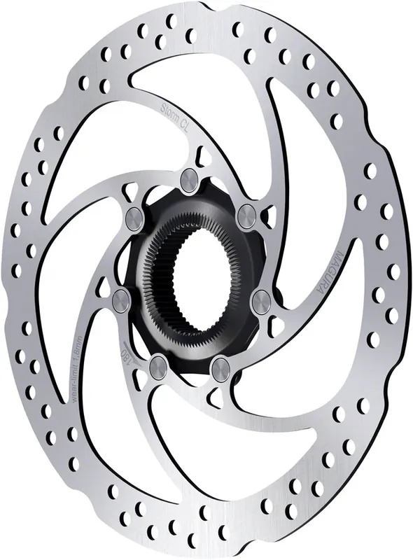 Fast Shipping Magura Storm CL Disc Brake Rotor - 203mm Center Lock For Thru-Axle Hub Silver