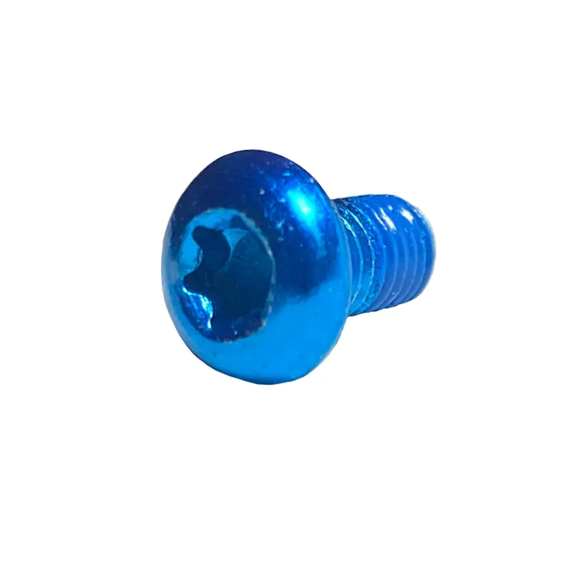 Hassle-Free Returns Miles Wide Steel Rotor Bolts Blue  | Bikeparts.Com