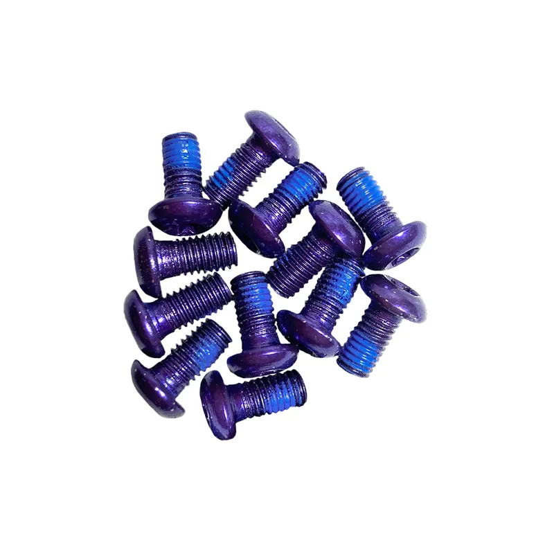 Miles Wide Steel Rotor Bolts Purple  | Bikeparts.Com Super Sale