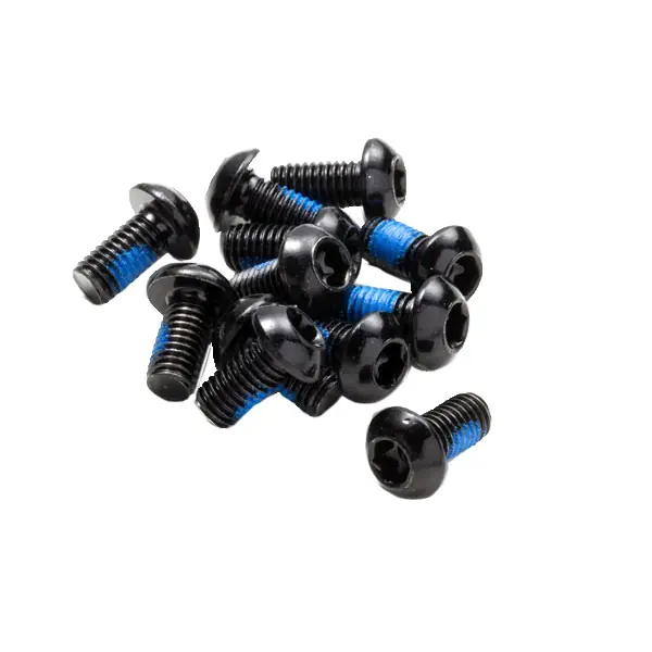 Reverse Disc Rotor Bolts M5x10 12/Pack - Black  | Bikeparts.Com Crafted
