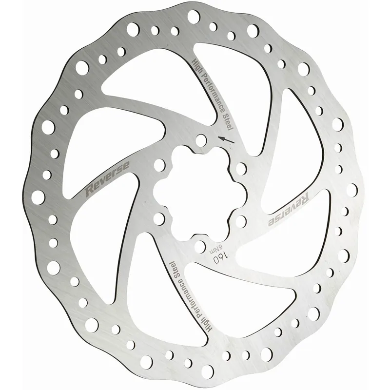 Luxury Reverse Steel Disc Rotor 160mm - Silver  | Bikeparts.Com