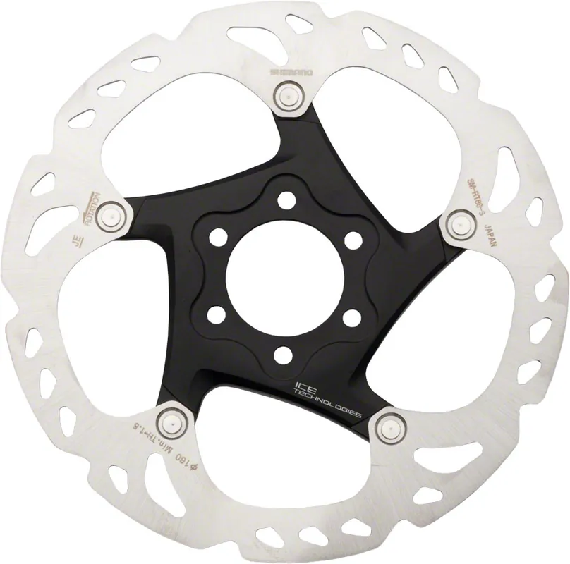 Shimano Deore XT SM-RT86-S Disc Brake Rotor - 160mm 6-Bolt Silver/Black Today Only