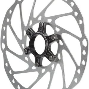 Big Sale Shimano SM-RT64-L Disc Brake Rotor with External Lockring - 203mm Center Lock Silver  | Bikeparts.Com