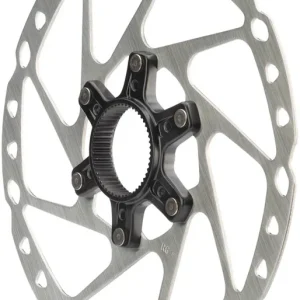 Premium Shimano SM-RT64-M Disc Brake Rotor with External Lockring - 180mm Center Lock Silver