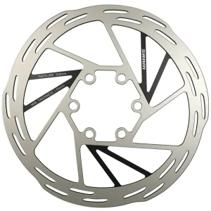 Cheap SRAM Paceline Disc Brake Rotor - 140mm 6-Bolt Silver/Black