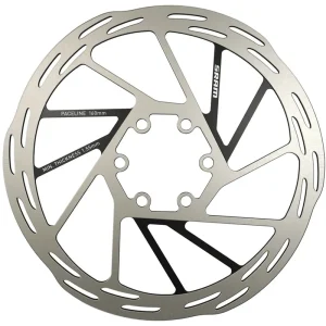 SRAM Paceline Disc Brake Rotor - 160mm 6-Bolt Silver/Black Handmade