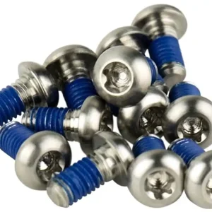 Authentic SRAM Titanium T25 Rotor Bolt Kit - Silver Set of 12