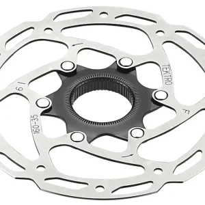Seasonal Sale Tektro TR-35 Disc Brake Rotor - 140mm Center-Lock 1.8mm Thickness Silver