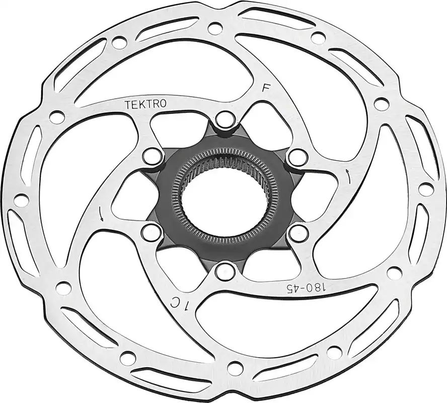Exclusive Offer Tektro TR-45 Disc Brake Rotor - 180mm Center-Lock 2.3mm Thickness Silver