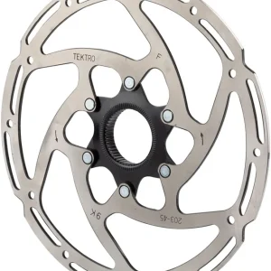 Tektro TR-45 Disc Brake Rotor - 203mm Center-Lock 2.3mm Thickness Silver Seasonal Sale