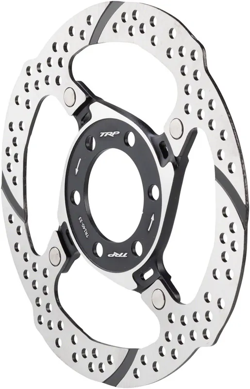 TRP-33 Disc Brake Rotor - 140mm 6-Bolt 1.8mm Silver/Black Top Pick