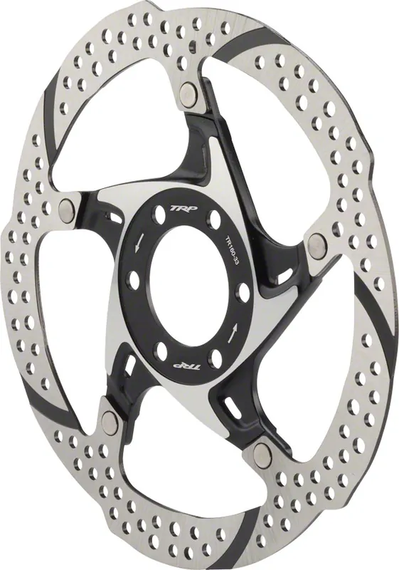 TRP-33 Disc Brake Rotor - 180mm 6-Bolt 1.8mm Silver/Black Wholesale