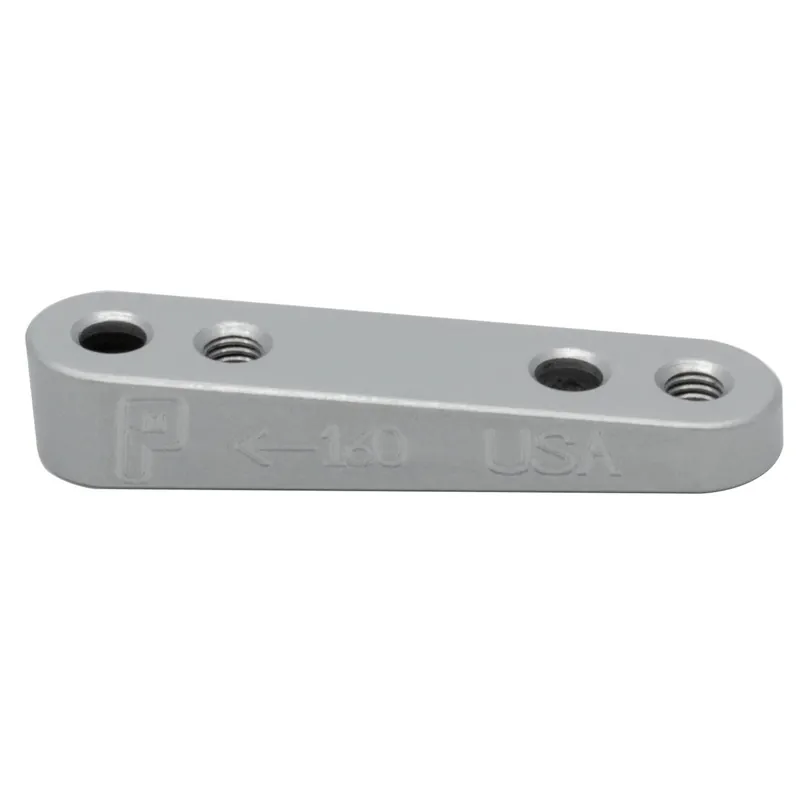 Get Yours Paul Components Flat Mount Bracket Rear 160mm w/ Bolts Silver  | Bikeparts.Com