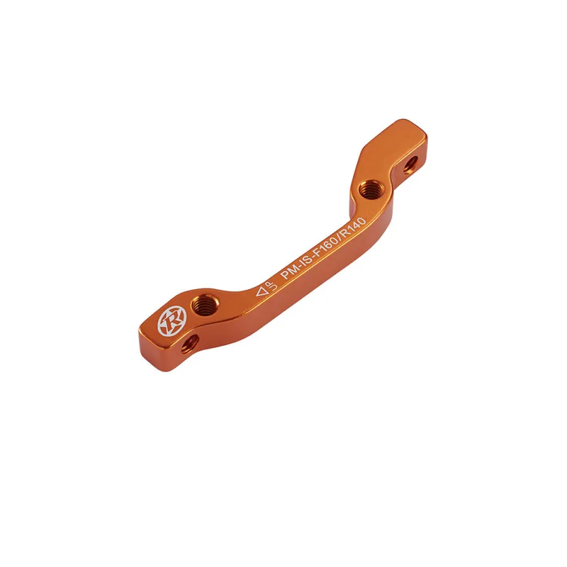 Warranty Included Reverse Disc Brake Adapter IS-PM 160 Front/140 Rear Orange  | Bikeparts.Com