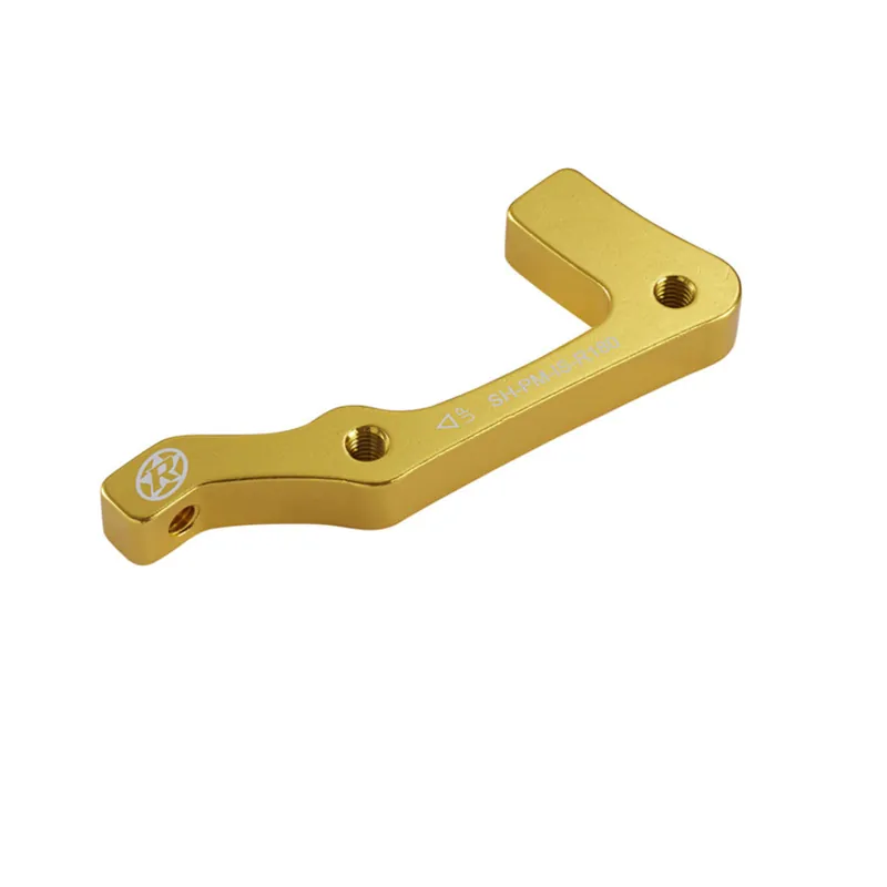 Fast Shipping Reverse Disc Brake Adapter IS-PM 180 Rear Shimano Gold  | Bikeparts.Com