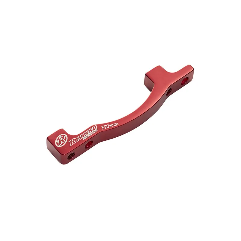 Price Drop Reverse Disc Brake Adapter PM-PM 203 Front Red  | Bikeparts.Com