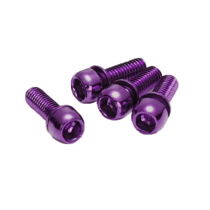 Holiday Sale Reverse Disc Brake Caliper Bolts M6x18 4/Pack - Purple  | Bikeparts.Com