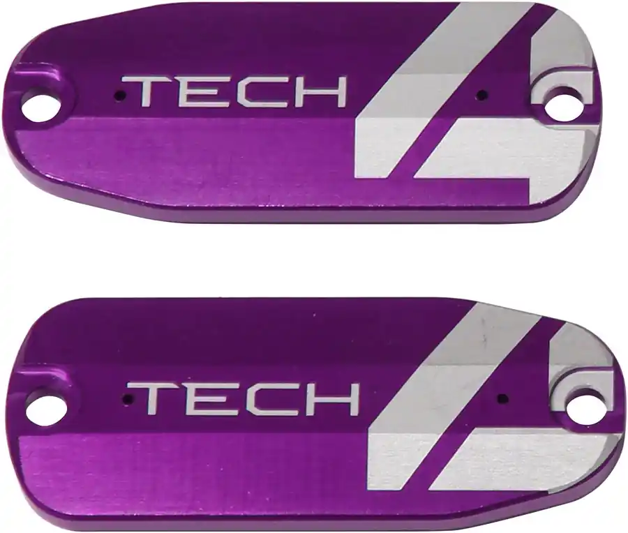 Hope Tech 4 Brake Lever Reservoir Lid - Purple Pair | Bikeparts.Com Original