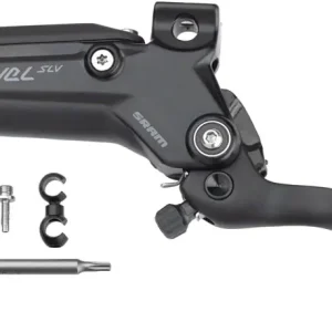Today Only SRAM Level Silver Stealth Disc Brake Lever Assembly - Aluminum Lever Blade Black/Silver C1  | Bikeparts.Com