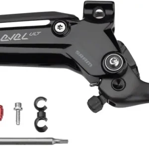 Worldwide Shipping SRAM Level Ultimate Stealth Disc Brake Lever Assembly - Carbon Lever Blade For 2-Piston Level Ultimate Stealth Gloss Black C1