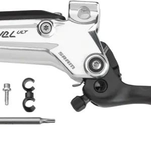 SRAM Level Ultimate Stealth Disc Brake Lever Assembly - Carbon Lever Blade For 4-Piston Level Ultimate Stealth Black/Silver C1  | Bikeparts.Com Free Delivery