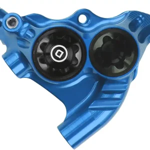 Professional Grade Hope RX4+ Disc Brake Caliper - Flat Mount Rear +20mm DOT Type Blue  | Bikeparts.Com