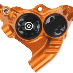 Hot Deal Hope RX4+ Disc Brake Caliper - Flat Mount Rear +20mm DOT Type Orange  | Bikeparts.Com