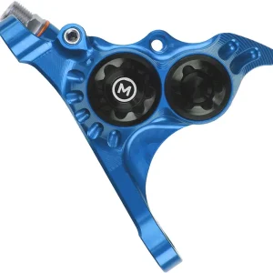 High Quality Hope RX4+ Disc Brake Caliper - Front Flat Mount Direct +20mm Mineral Oil Type Blue  | Bikeparts.Com