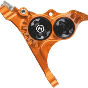 Hope RX4+ Disc Brake Caliper - Front Flat Mount Direct +20mm Mineral Oil Type Orange  | Bikeparts.Com Final Sale