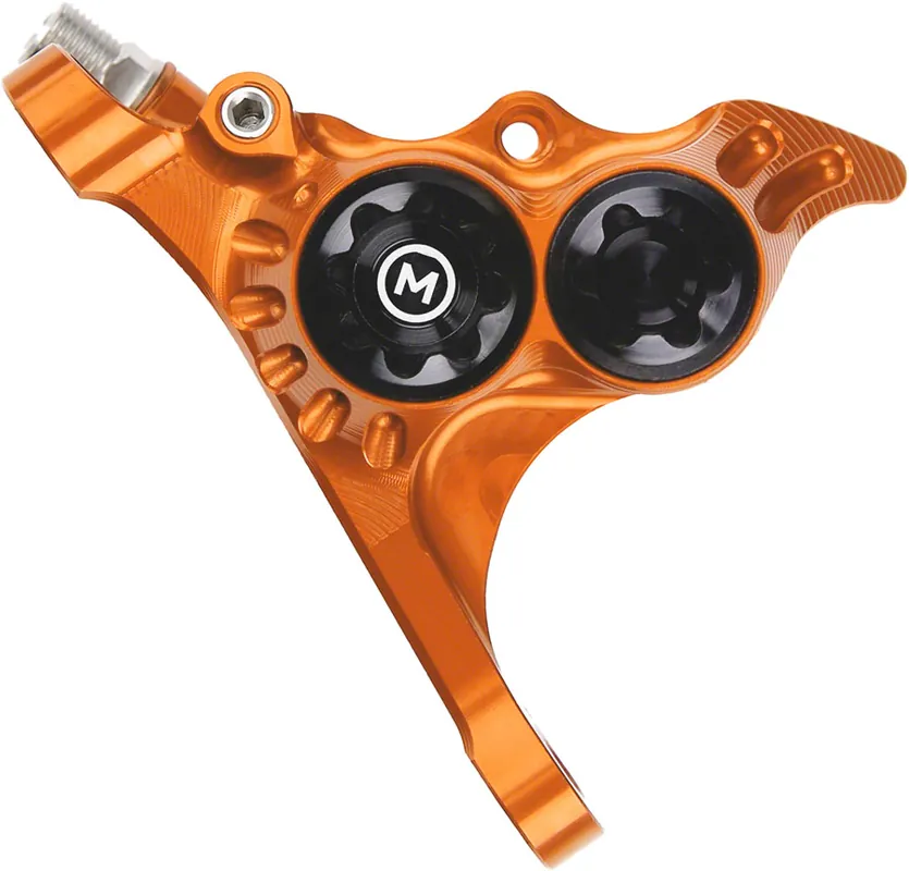 Hope RX4+ Disc Brake Caliper - Front Flat Mount Direct +20mm Mineral Oil Type Orange | Bikeparts.Com Final Sale