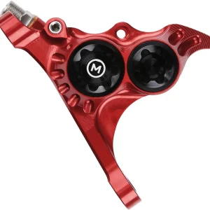 Hope RX4+ Disc Brake Caliper - Front Flat Mount Direct +20mm Mineral Oil Type Red  | Bikeparts.Com Buy Today