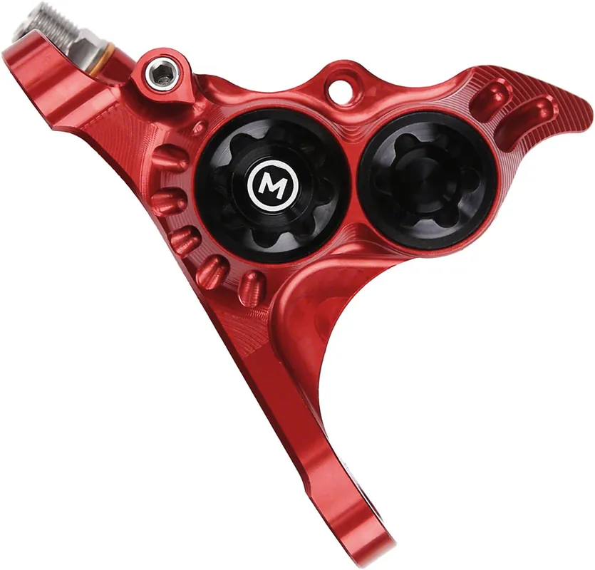 Hope RX4+ Disc Brake Caliper - Front Flat Mount Direct +20mm Mineral Oil Type Red | Bikeparts.Com Buy Today