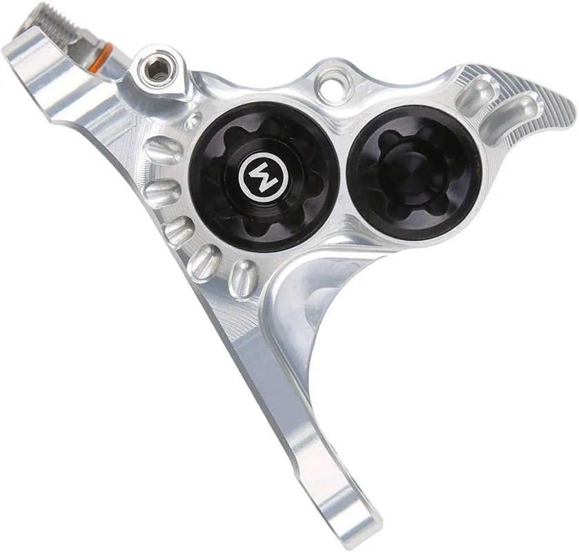 Hope RX4+ Disc Brake Caliper - Front Flat Mount Direct +20mm Mineral Oil Type Silver | Bikeparts.Com Special Offer